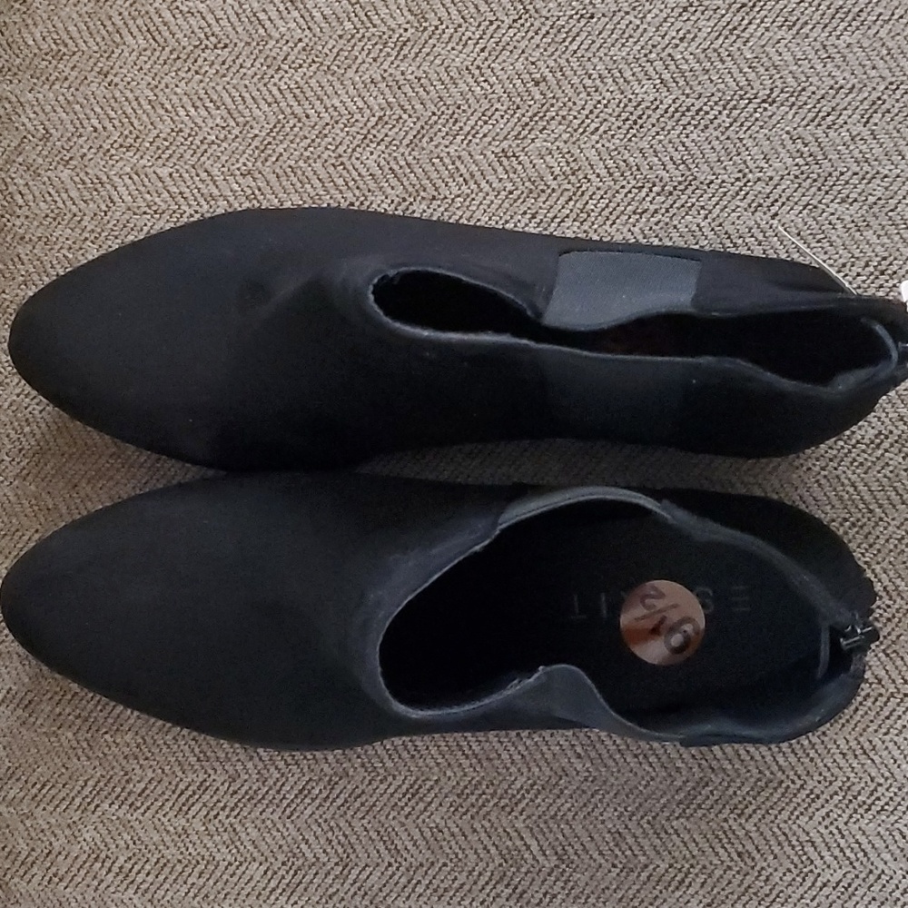 Esprit black suede ankle boots NWT